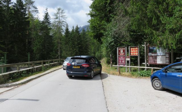 Namesto avtomobilov bodo imeli v soboto v Vratih prednost avtobusi, kolesarji in pešci. FOTO: Blaž Račič/Delo