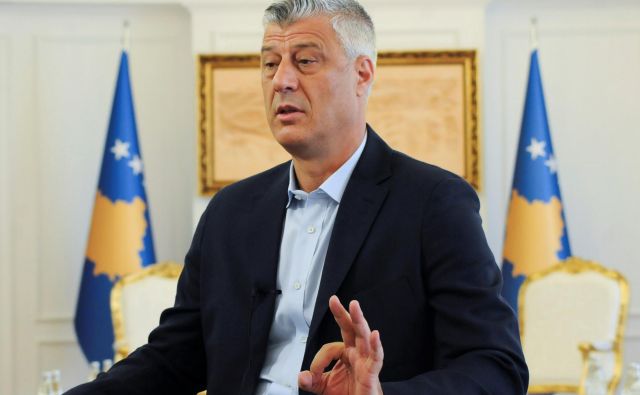 Thaçi ima svojo vizijo mejnih popravkov Kosova. FOTO: Laura Hasani/Reuters