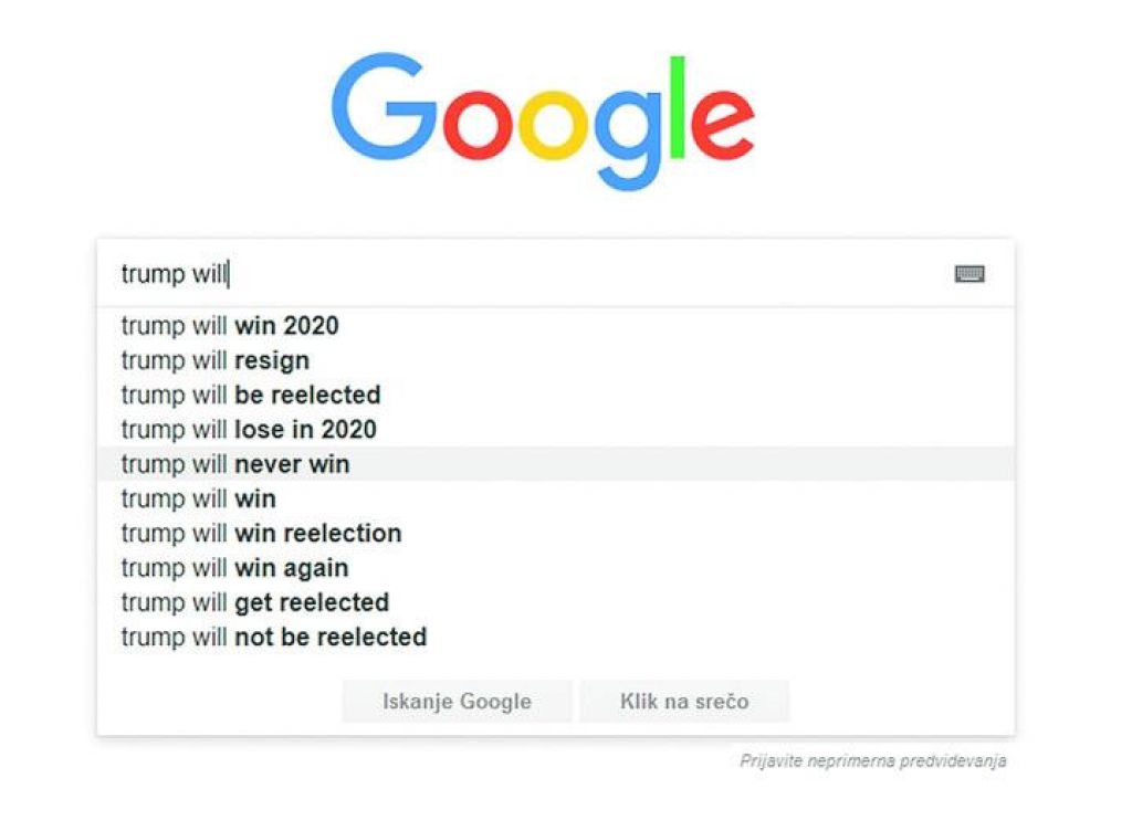 Zakaj Trump ne mara Googla