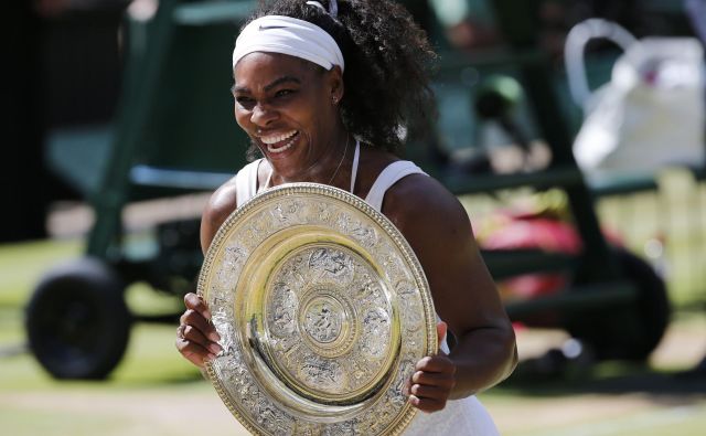 Na Wimbledonu 2015 je Američanka zaokrožila Serenin slam, drugega v karieri, saj je osvojila štiri turnirje za veliki slam zapored. Foto Reuters