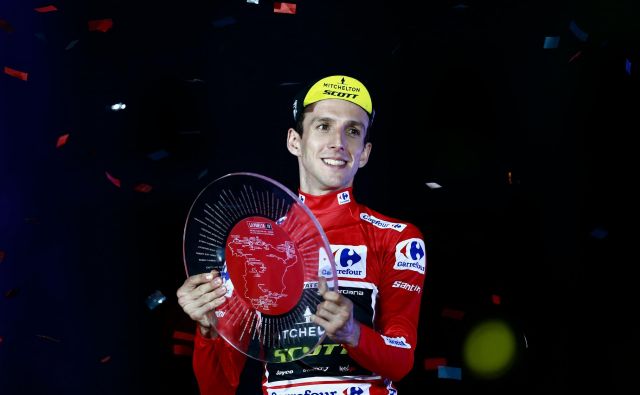 Simon Yates je v Madridu pri 26 letih zaključil svojo sedmo tritedensko dirko. FOTO: AFP