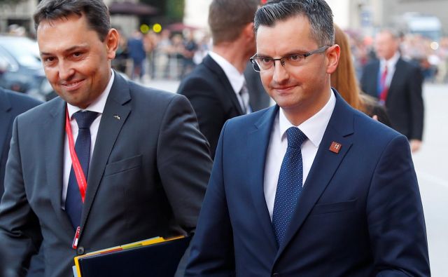 Premier Marjan Šarec se je med neuradnim vrhom EU v Salzburgu opazno veliko gibal v krogih liberalnih voditeljev, predvsem premierov držav Beneluksa. FOTO: Leonhard Foeger/Reuters