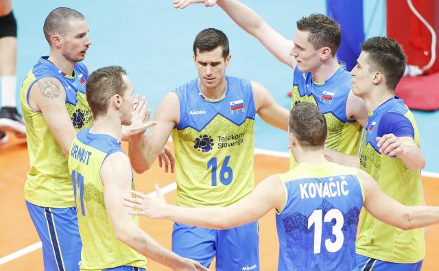 Slovenci bi lahko glede na kakovost posameznikov lahko na SP naredili več. FOTO: FIVB