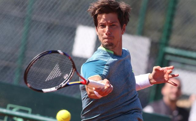 Aljaž Bedene je osvojil turnir serije challenger v Orleansu. FOTO: Tomi Lombar/Delo