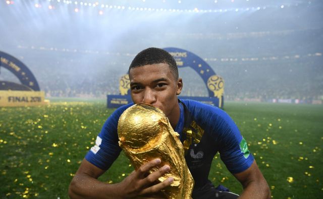 Kylian Mbappe je bil eden od junakov francoske zmage na mundialu. FOTO: AFP