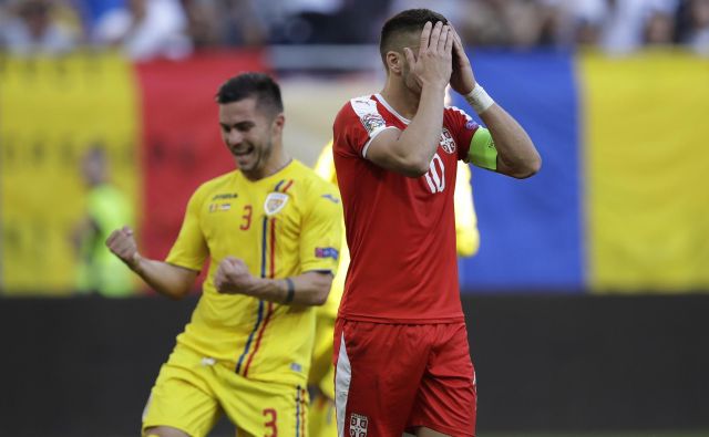 Dušan Tadić se je lahko le prijel za glavo. FOTO: Vadim Ghirda/AP