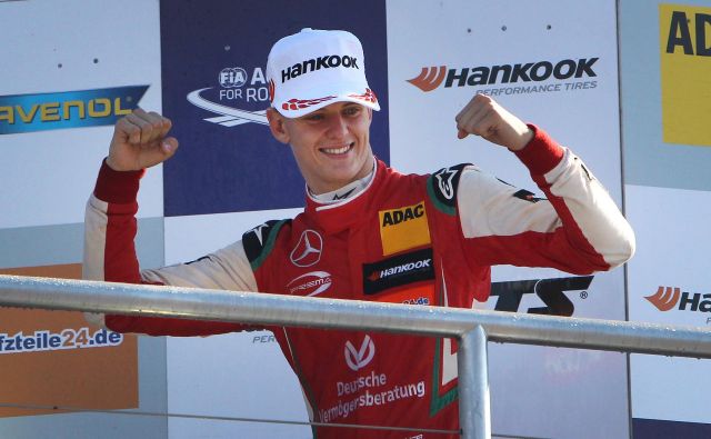 Mick Schumacher je postal prvak v formuli 3. FOTO: AFP