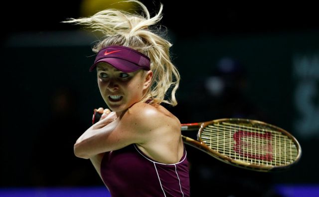 Jelina Svitolina je z eno nogo že med najboljšo četverico. FOTO: REUTERS