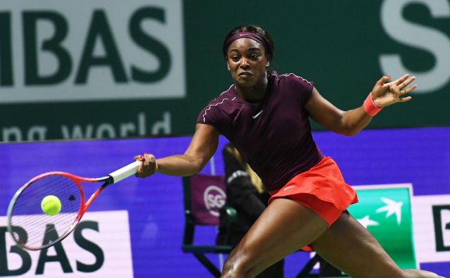 Sloane Stephens je dobila dva dvoboja v svoji skupini, a si še zdaleč ni zagotovila napredovanja med četverico. FOTO: AFP