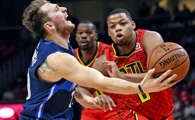 Luka Dončić je okusil drugi poraz v gosteh. FOTO: Dale Zanine/Reuters