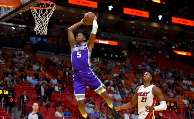 Takšnega večera De&#39;Aaron Fox v karieri še ni imel. FOTO: Steve Mitchell/Reuters