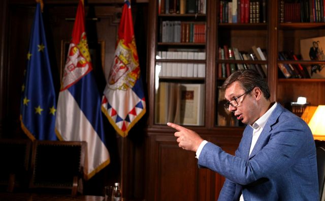 Aleksandar Vučić je ocenil, da Črna gora uvaja delikt mišljenja. FOTO: Djordje Kojadinović/Reuters