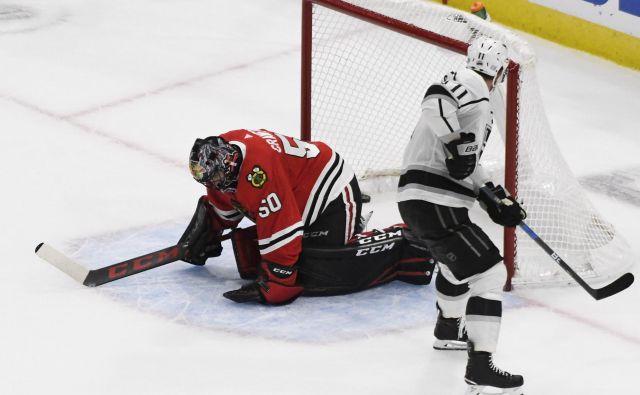 Anže Kopitar je potrdil zmago Kraljev. FOTO: David Banks/Reuters