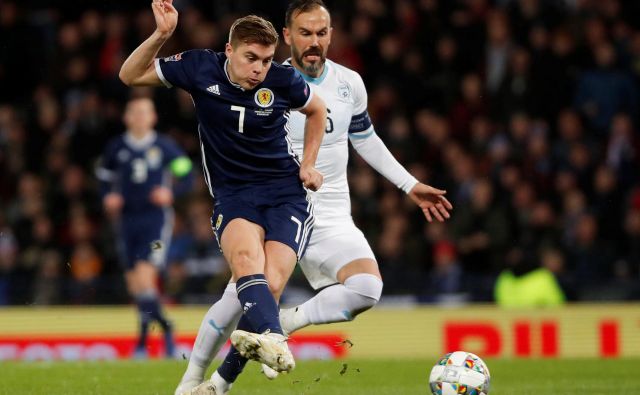 James Forrest je dosegel hat-trick proti Izraelu. FOTO: Reuters