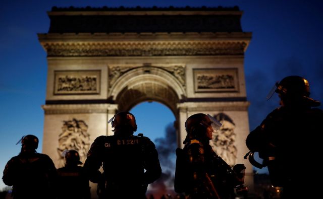 Policija je pregnala protestnike s pariških ulic. FOTO: Reuters 