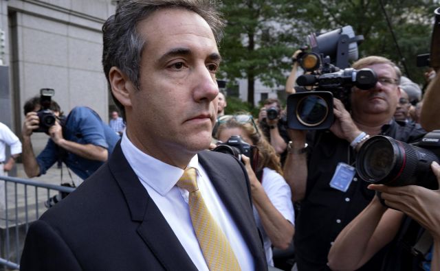 Michael Cohen je na sodišču že avgusta priznal krivdo o kršenju financiranja predsedniške kampanje. FOTO: Craig Ruttle/AP