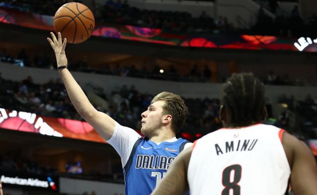 Luka Dončić je bil po vrnitvi takoj spet najboljši strelec Dallasa. FOTO: Ronald Martinez/AFP