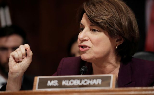 Amy Klobuchar se še ni povsem odločila. FOTO: Reuters