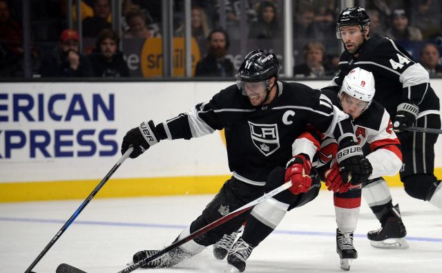 Anže Kopitar se je bojeval z vragi iz New Jerseyja, a spet ostal brez točk. FOTO: Usa Today Sports