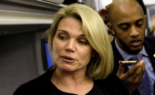 Tiskovna predstavnica zunanjega ministrstva Heather Nauert naj bi postala nova ameriška veleposlanica pri Združenih narodih. FOTO Reuters