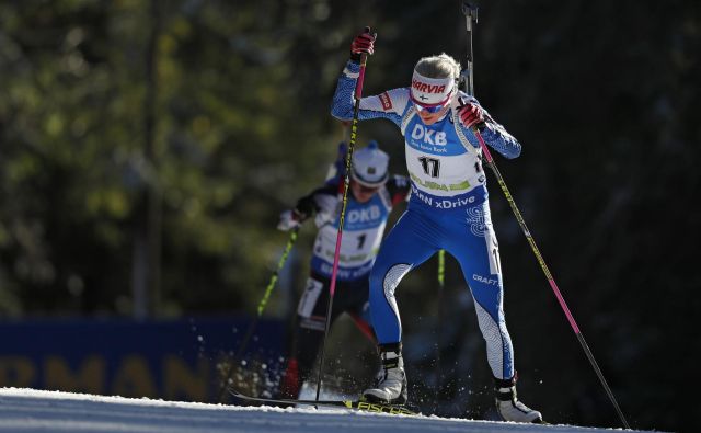 Kaisa Mäkäräinen je na Pokljuki že napovedala lov na novi kristalni globus.<br />
FOTO Matej Družnik