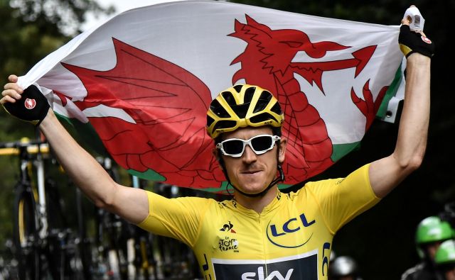 Geraint Thomas je z zmago na Touru spet popravil podobo Skyja v javnosti. FOTO: Reuters