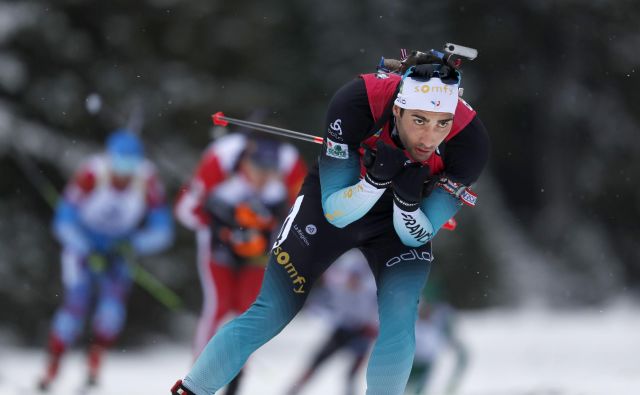 Martin Fourcade se je vrnil na biatlonski vrh. FOTO: Matej Družnik/Delo