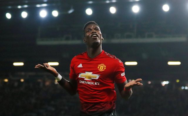 Takole je Paul Pogba proslavil svoj drugi včerajšnji gol. FOTO: Reuters