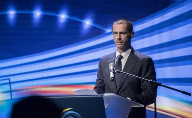 Nekdanji predsednik NZS Aleksander Čeferin bo dobil 7. februarja v Rimu prvi polni mandat predsednika Evropske nogometne zveze. FOTO: Uroš Hočevar