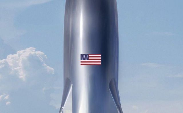 Testno plovilo Starship. FOTO: Elon Musk/SpaceX