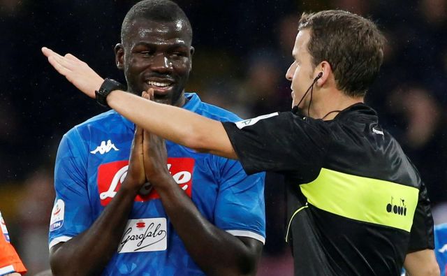 Kalidou Koulibaly je bil žrtev rasističnih opazk. FOTO: Ciro de Luca/Reuters