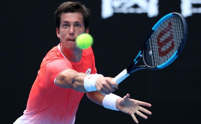 Aljaž Bedene je najlepšo priložnost zapravil že v prvem nizu. FOTO: Lucy Nicholson/Reuters