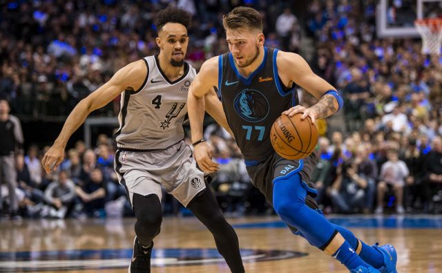 Luka Dončić je v tednu dni prejel nov milijon glasov. FOTO: Jerome Miron/Reuters