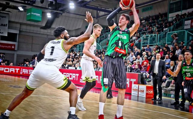 Aleksandar Lazić je povlekel Olimpijo v prvi četrtini. Foto FIBA