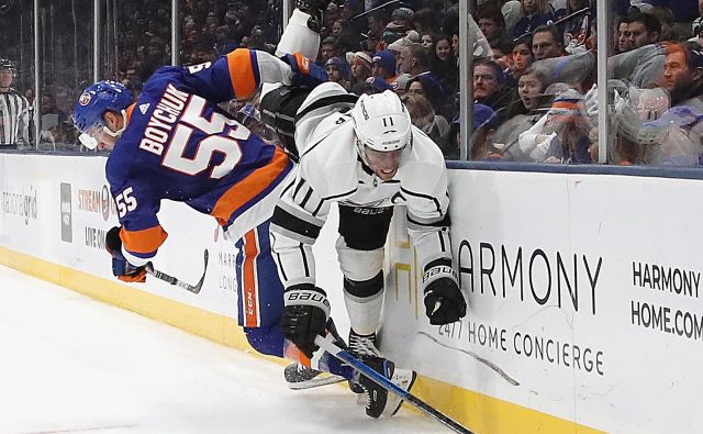 Le borbeni Kopitar je bil vnovič premalo za zmago Kraljev. FOTO: AFP