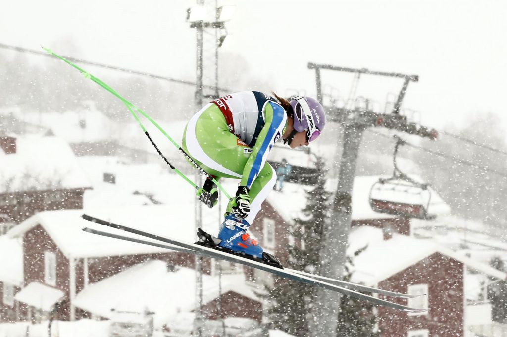 FOTO:Ilka Štuhec prepočasna v slalomu
