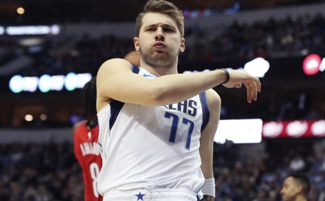 Luka Dončić sprva ni bil pri metu, nato pa je Portlandu natresel 28 točk in Dallas popeljal do zmage. FOTO: Kevin Jairaj/Usa Today Sports