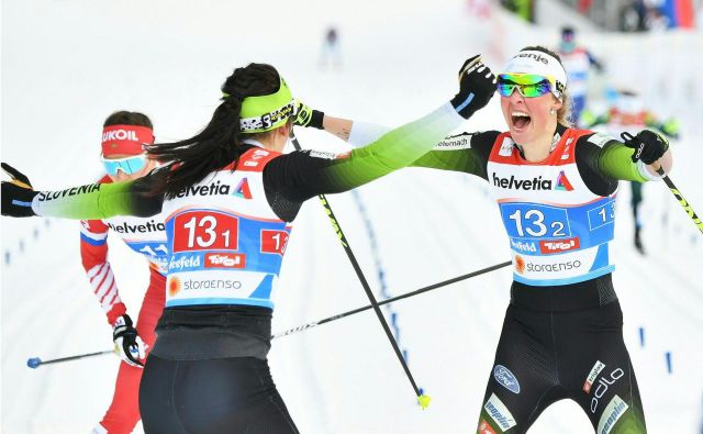 Anamarija in Katja sta se odrezali z izjemno voljo kot tudi psihološko trdnostjo. FOTO: AFP