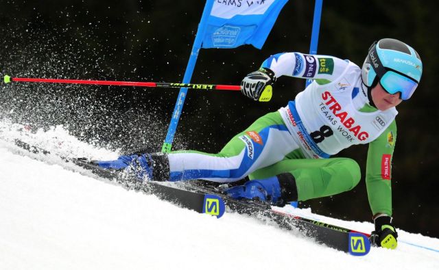 V tej sezoni svetovnega pokala Meta Hrovat boljša kot danes še ni bila. FOTO: Joe Klamar/AFP