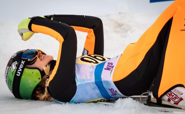 Nika Križnar je v finalu pridobila štiri mesta. FOTO: Jure Makovec/AFP