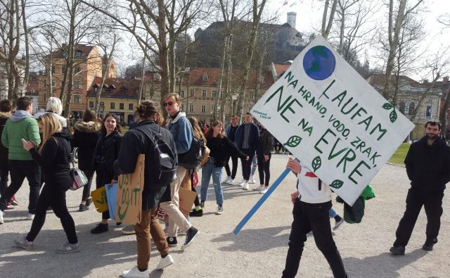 Mladi se zavedajo problema podnebnih sprememb. FOTO: Borut Tavčar