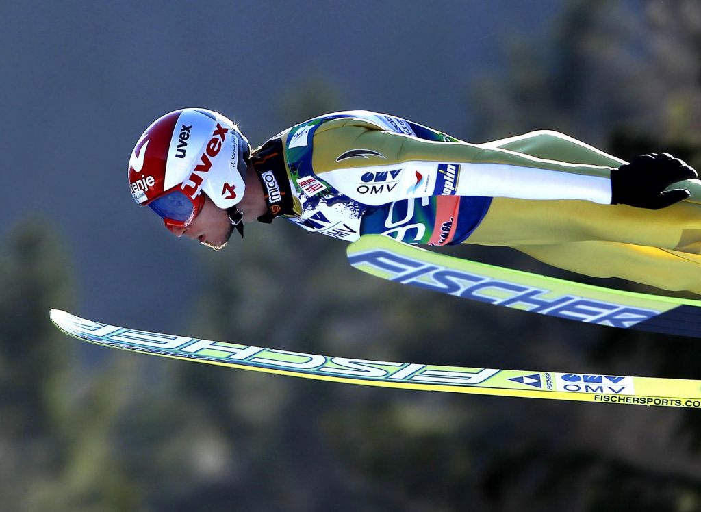 FOTO:Roberta Kranjca je bilo pred prvim planiškim poletom strah kot norca