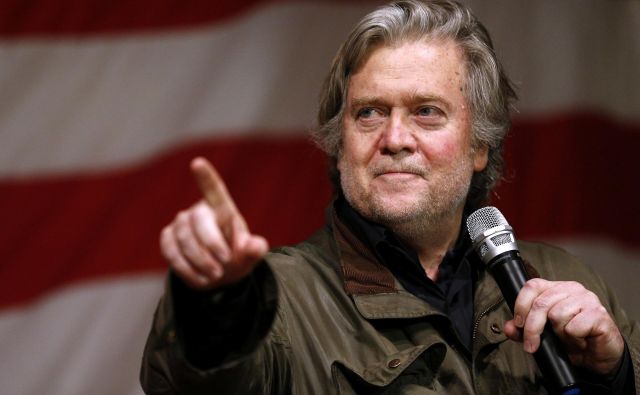 Bannon je velik nasprotnik projekta Evropska unija. FOTO: Jonathan Bachman/Reuters