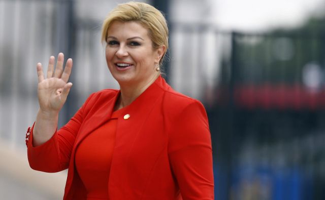 Hrvaška predsednica Kolinda Grabar Kitarović pravi, da je BiH druga domovina hrvaškega naroda. FOTO: Kacper Pempel/Reuters