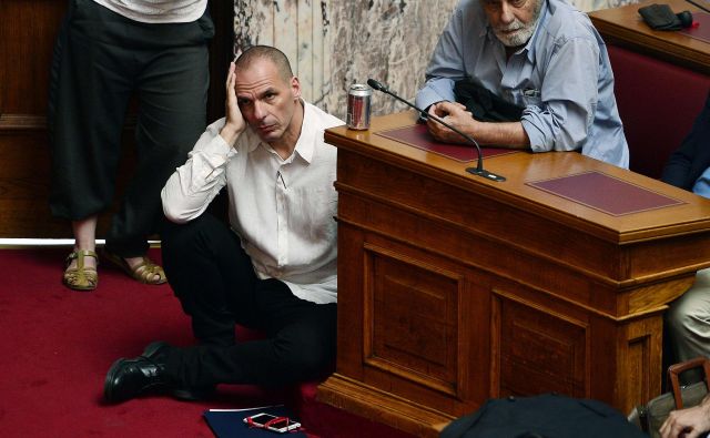 Janis Varufakis je bil grški finančni minister od januarja do julija 2015. FOTO: AFP