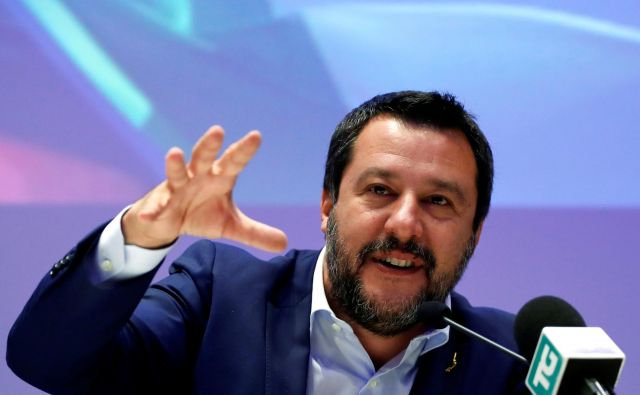 Matteo Salvini se je sestal z voditelji desnice iz Nemčije, Finske in Danske. FOTO: Reuters