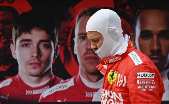 Sebastian Vettel čuti pritisk nadobudnega moštvenega kolega Charlesa Leclerca. FOTO: AFP