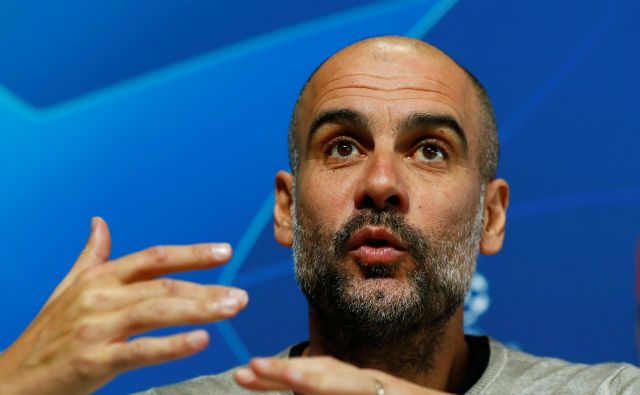 Sloviti trener Pep Guardiola bi v primeru uspešne sezone na klopi Manchester Cityja ogrozil svoj rekordni dosežek iz leta 2009, ko je vodil Barcelono. FOTO: Reuters