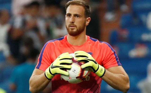 Jan Oblak je za sezonsko plačo 10 milijonov evrov podaljšal pogodbo z Atleticom do leta 2023. FOTO: Reuters