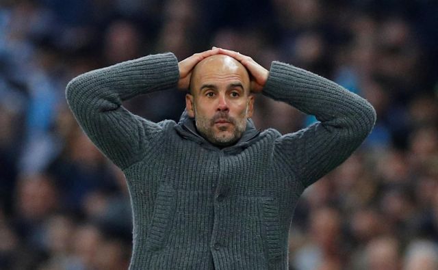 »Fantje so nanizali enajst zmag, kar je fantastično, toda morajo še tri,« je prepričan Guardiola. FOTO: Reuters